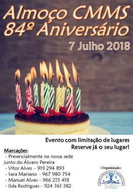 Almoço 84º Aniversário CMMS